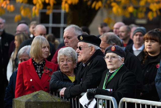 Members of the public at the service