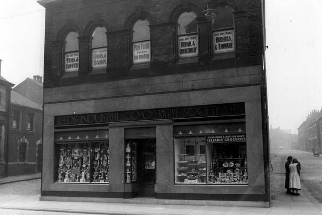 Leeds Industrial Co-operative store on Hunslet Road at its junction with Endon Street and Bagnall Street in September 1938.