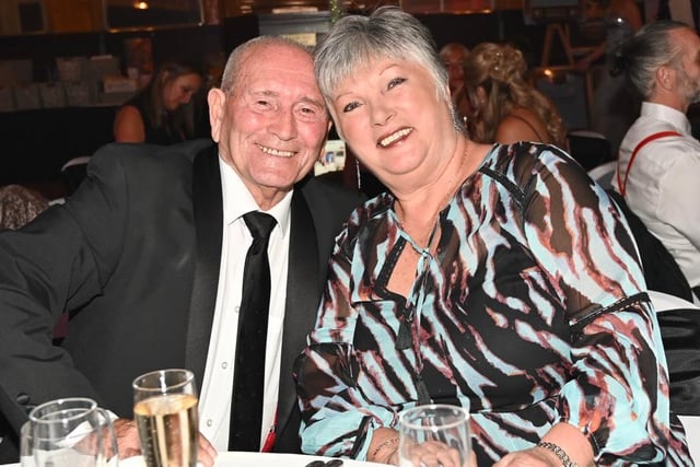 Tommy Cannon and wife Hazel in Blackpool for the weekend to support the charity event which helped raise £150,000 for the Bobby Ball Foundation pictures Darren Nelson.
