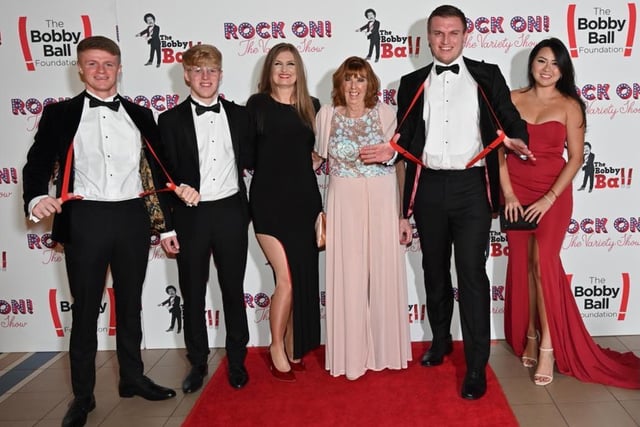 The Ball family at the Bobby Ball Foundation Ball at the Winter Gardens Empress Ballroom - Bobby' wife Yvonne, daughter Joanne and family.
