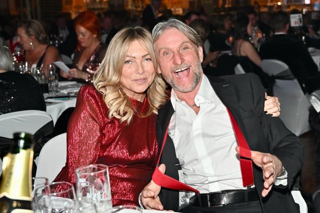Former motorcycle racer Carl Fogarty and wife Michaela Fogarty show their support for the Bobby Ball Foundation  pictures Darren Nelson