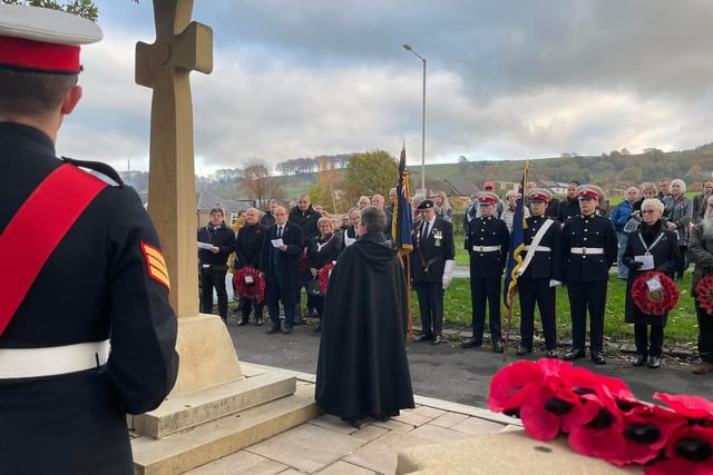 Remembering the fallen war heroes in Whalley and Billington. Picture by Neil Martin