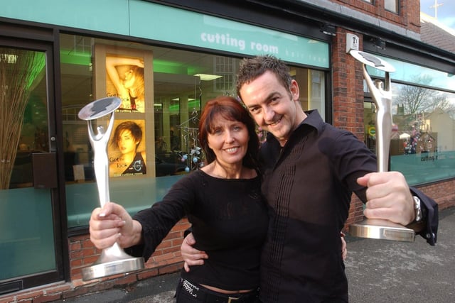Karen and Charles Dodd of Cutting Room in Chapel Allerton, Leeds were celebrating after being crowned hairdressers of the year.