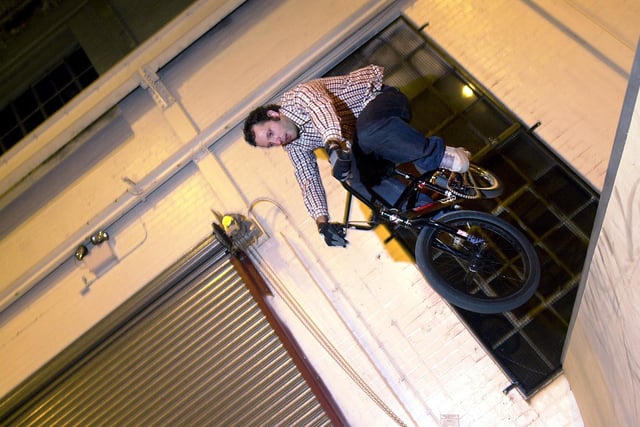 BMX star John Taylor shows how its done at the opening of extreme sports centre The Works in Hunslet.