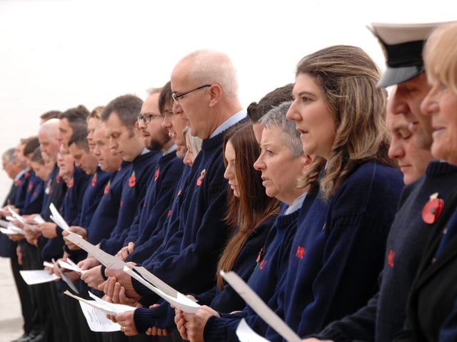 The service at the Lifeboat House