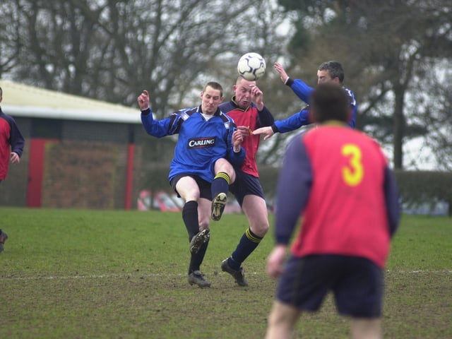 Do you recognise any of the players in this photo from a game at Oliver's Mount?