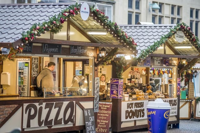 The stalls were set up in Fargate from November 2017 to Christmas Eve that year.