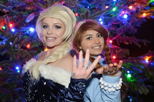 The dazzling market and Christmas lights switch on event featured appearances from Anna and Elsa from Frozen.