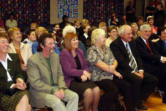 The audience at the opening of Summerfield Primary School in Bramley.