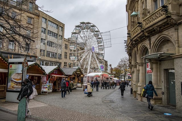 Take a ride on the Ferris Wheel for an extensive bird’s eye view of Sheffield.