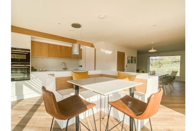 The developers said the homes have been designed to connect to the outdoors. For example the kitchen units are white and oak which have been meticulously planned around a kitchen island created to offer comfortable seating and channel your energy towards nature.