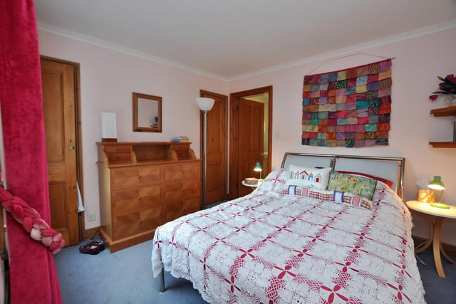 One of the comfortable double bedrooms within Linskill House.