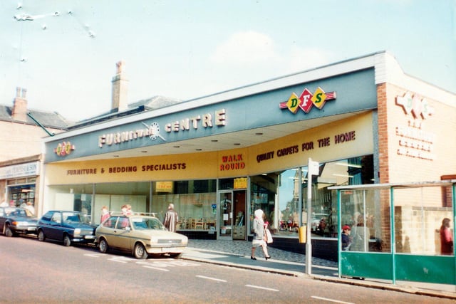 Direct Furniture Stores 'Furniture Centre' on Queen Street pictured in June 1984.