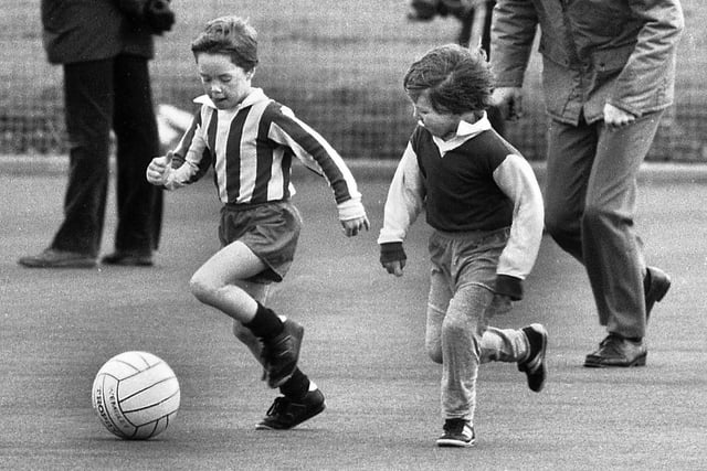 Football action - Wigan Juniors in 1984