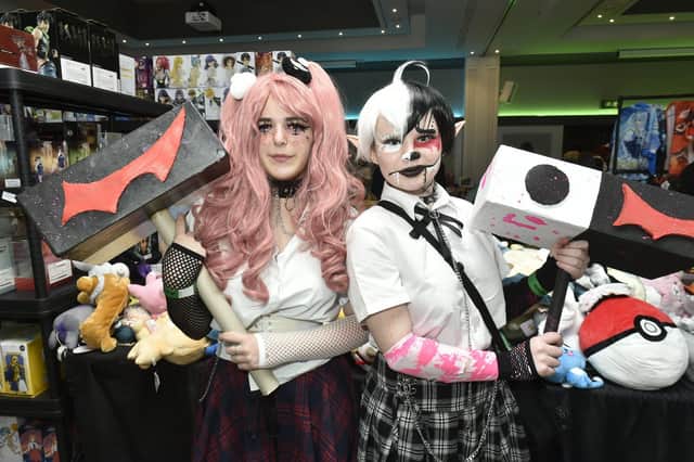 Ellsa Waites and Ruby Hamil of North Yorkshire pictured at the Leeds Anime and Gaming Convention