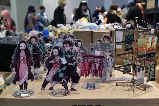 The exhibition showcased a wide range of anime and gaming merchandise, DVDs, manga and more