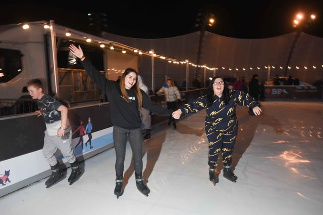 The Christmas By The Sea outdoor village includes a free ice skating rink, simulated snowfalls, log cabins, a forest and light installations and is open until January 3rd.