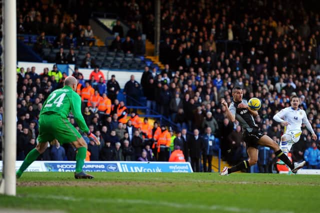 BIG GOAL - Ross McCormack slammed home Leeds United's second goal in a 2-1 FA Cup win over Tottenham Hotspur in the 2012/13 season. Pic: Getty