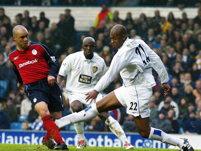 Bolton's Stylianos Giannakopoulos his side's second goal of the game.