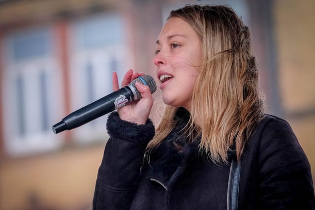 Gemma Hart at St Annes Christmas Lights Switch-On