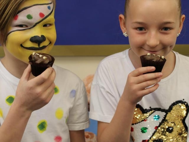 The treats were definitely enjoyed by everyone at the school.