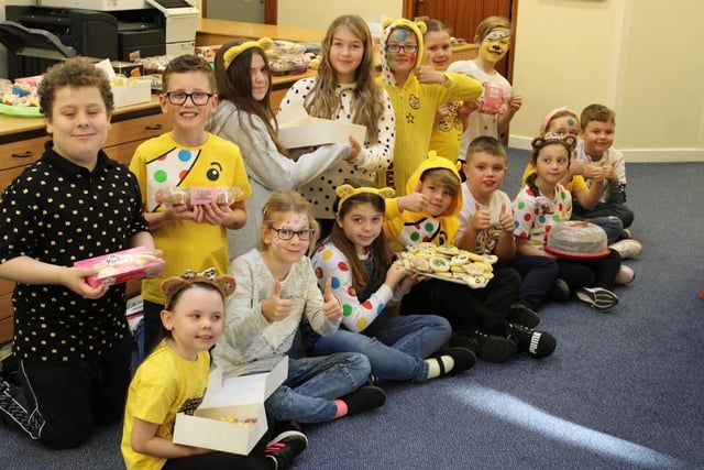 Children baked to help raise funds for Children in Need this year.