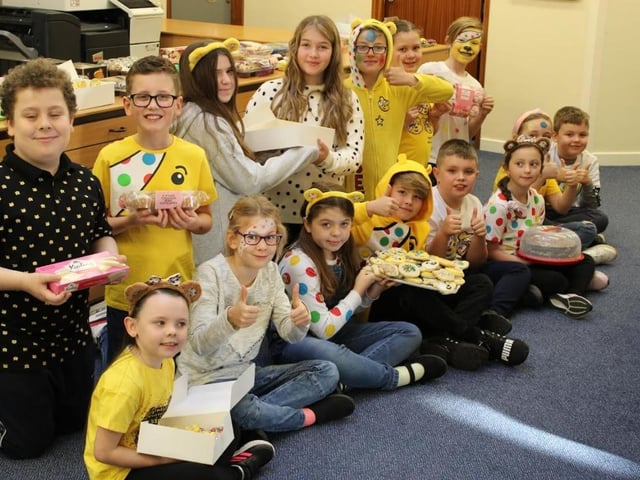 Children baked to help raise funds for Children in Need this year.