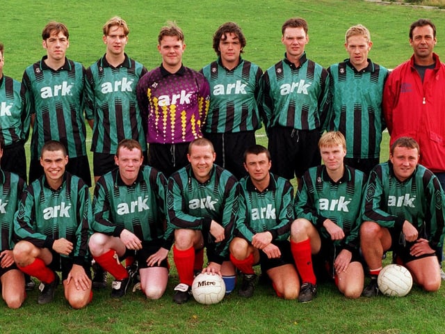 Beeston St Anthony's in September 1996. Pictured, back from left, are Bob Greenwood, Tony Garth, Martin Addinall, Andrew Moss, Dave Burke, Kevin Burke, Neil Morgan, and Howard Walker (manager). Front, from left, are Andy Taylor, Craig Redmond, Bob Wenstrom, Glen Smith (captain),Neil Doughty Sam Cook and Gary Jackson.