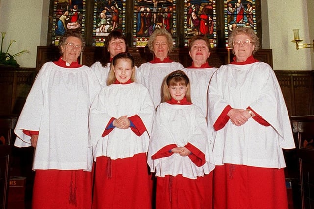 The choir at St Mary's Beeston pictured in April 1996.