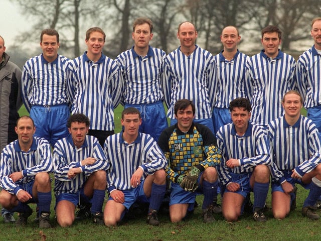 Beeston Hill Social of the Leeds Combination League pictured in January 1996. Back, from left, are Mark Preer, Andy Brown, Ian Dawson, Ian Falconer, Bob Render, Cliff Hunter, Shaun Ward and Val Hudson.Front, from left, Mark Hudson, Steve Hainsworth, Jacob Conlon, Paddy Brennan, Dave Hallas and Dave Dickenson.