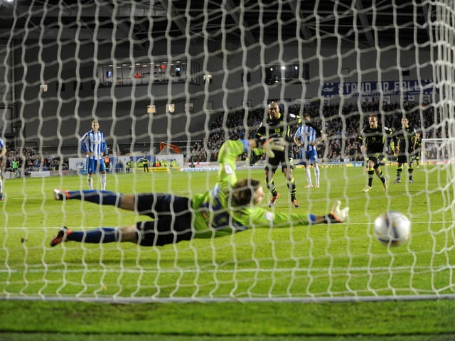 El-Hadji Diouf fires home from the penalty spot.