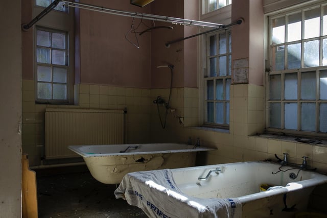 Communal bath at Lancaster Moor Hospital
Photo: James Lacey