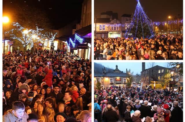 Looking back at Christmas Lights Switch Ons in Calderdale over the years