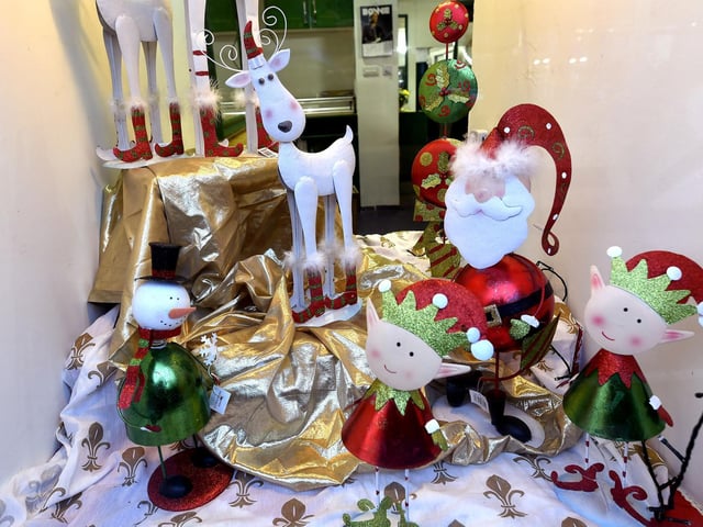Seasons greetings at Pattisons fruit and vegetables shop