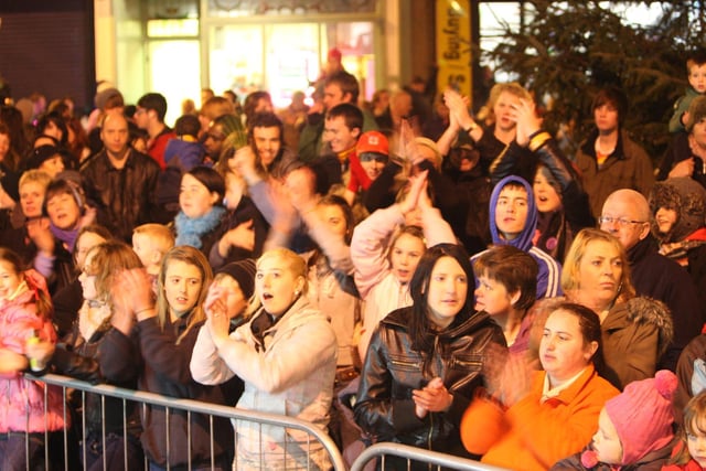 Christmas light switch on at Thornton Square, Brighouse back in 2010.
