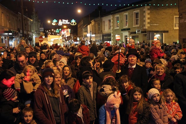 Brighouse Christmas lights switch on back in 2013.