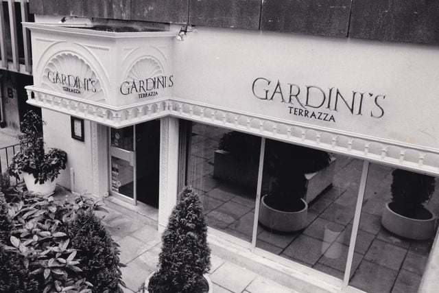 Greek Street in the city centre was home for Gardini's Terrazza restaurant pictured in September 1982.