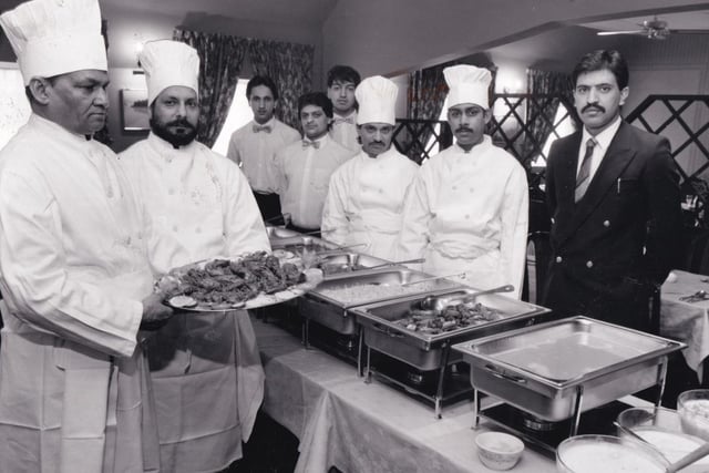 March 1988 and pictured is general manager Tariq Shafiq and his staff who converted The Himalyan Garden in Moortown from a Chinese restaurant to the first Indian restaurant in the area.