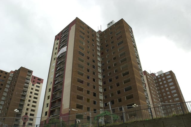The flats once towered high above Preston