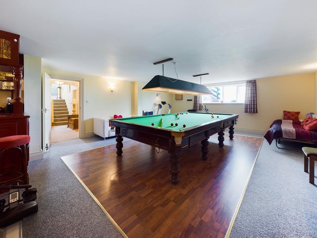 The large games or entertainment area within the property.