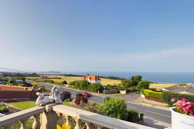 This property has an enviable location on a quiet section of the coast between Scarborough and Filey.