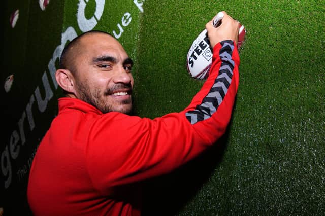 Wigan Warriors captain Thomas Leuluai was one of the first visitors