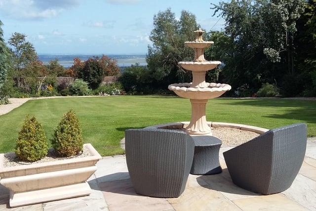 Much thought went in to the design of this property, with both house and grounds looking out over miles, covering  the Dee Estuary, the Wirral and out to the Pennines.