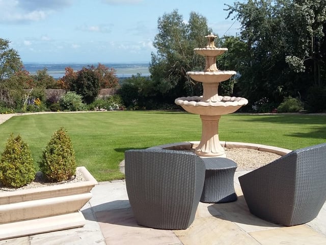 Much thought went in to the design of this property, with both house and grounds looking out over miles, covering  the Dee Estuary, the Wirral and out to the Pennines.