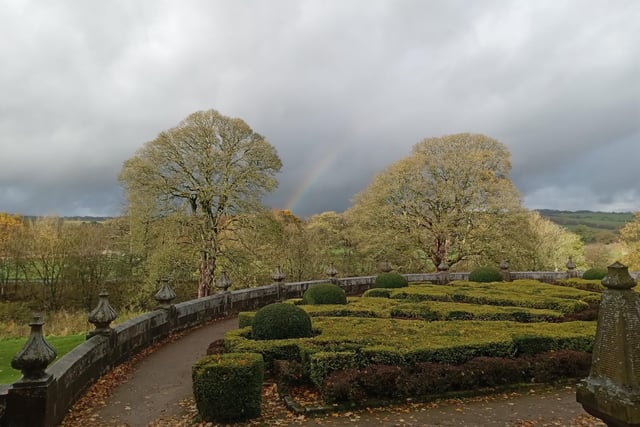 Janet Dickinson spotted this rainbow at Gawthorpe Hall.