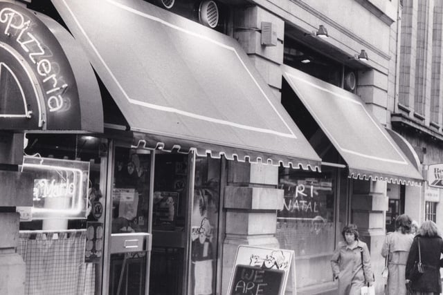 Da Mario restaurant on The Headrow as a popular choice among a generation of diners keen for an authentic taste of Italy. Pictured in December 1983.