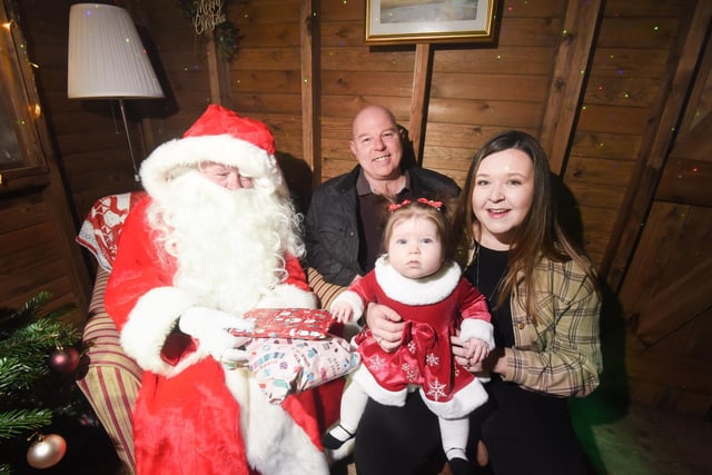 "We hope that you come and enjoy your time with us and always welcome feedback on how we can improve going forward. The intention is to have this event every year to support Blackpool at Christmas."

Pictured:  Eight-month-old Ella with mum Kellie and dad Jay Salisbury