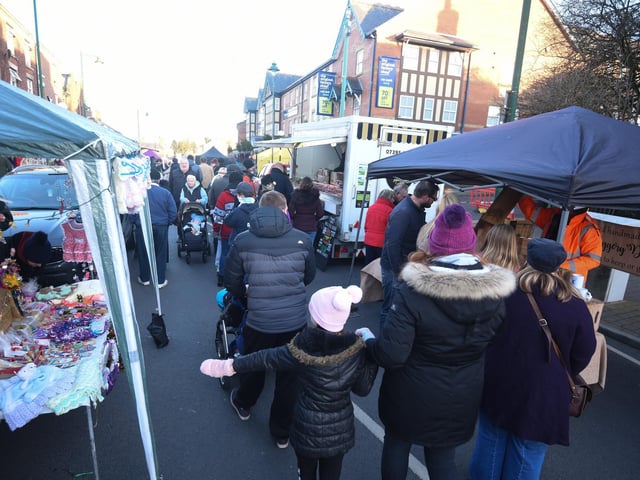 The market was expanded this year to make up for the cancellation of the event last year as a result of the coronavirus pandemic.