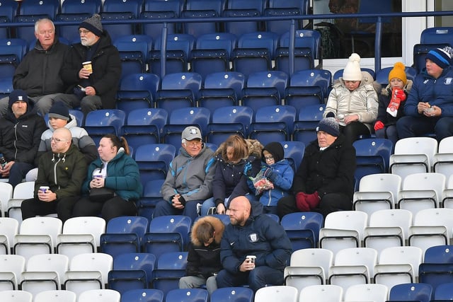 Preston supporters enjoy their team's 1-1 draw with Fulham