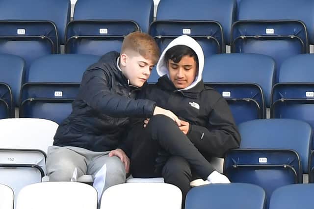 Preston supporters enjoy their team's 1-1 draw with Fulham